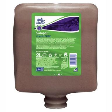Stoko (deb stoko) Solopol® Classic Pure | 2-Liter-Patrone <br>Händereiniger für sehr starke Verschmutzungen, UNPARFÜMIERT, passend nur für Spender HVY2LDGER