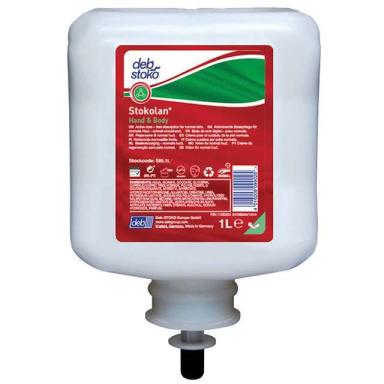 Stoko (deb stoko) Stokolan® Hand & Body | 1-Liter-Patrone Hautpflegelotion für Hände und Körper, normale Haut
