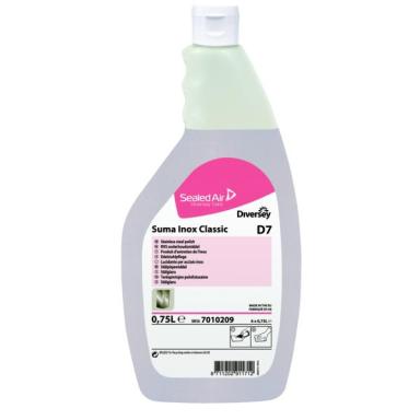 Suma Inox Classic D7  | 750 ml Edelstahlpflege, Pflegeprodukt für Chromstahlflächen (Ölbasis)