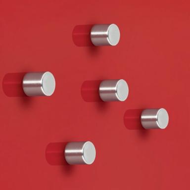 SuperDym-Magnet C5 Strong silber, vernickelt, hält bis zu 3 Blatt A4