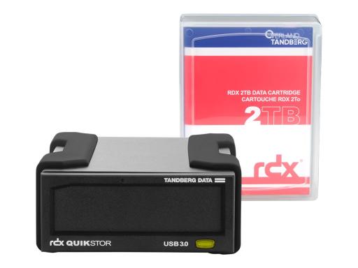 TANDBERG RDX External drive kit  2  TB Cartridge + Software