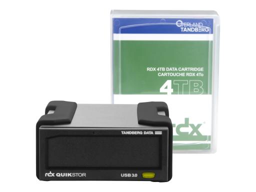 TANDBERG RDX External drive kit  4  TB Cartridge + Software