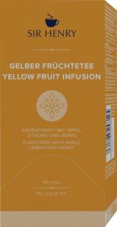 Sir Henry Gelber Früchtetee 25x2,25g mit Apfel und Hibiskus