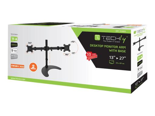 TECHLY Schreibtischhalterung 2LCD TV 13"-27" mit Standfuß TECHLY Schreibtischhalterung 2LCD TV 13"-27" mit Standfuß