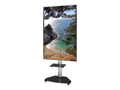 TECHLY TV Trolley silber fuer 37-70 LED LCD Fernseher max. VESA Groesse unterst TECHLY TV Trolley silber fuer 37-70 LED LCD Fernseher max. VESA Groesse unterst