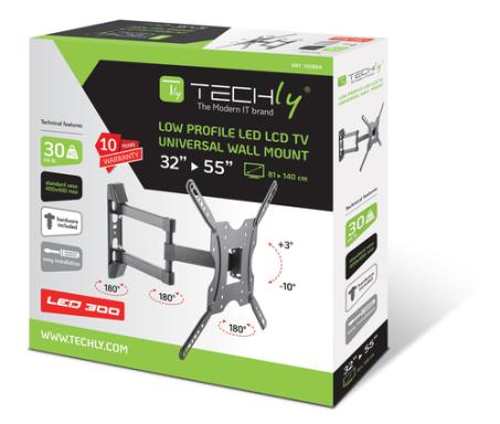 Image TECHLY_Wandhalterung_fr_1_Display_32-55_img1_3958835.jpg Image