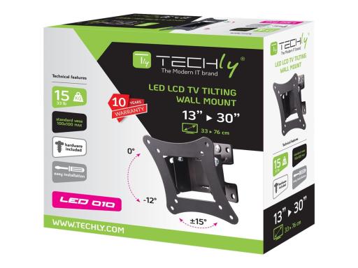 Image TECHLY_Wandhalterung_neigbar_fr_LCDLED_TV_img5_4048177.jpg Image