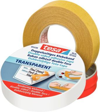 TESA Doppelband 15mmx10m (05338-00000-01) doppelseitiges Klebeband
