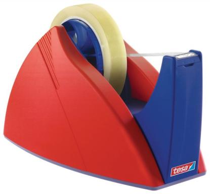 TESA Easy Cut Prof Tischabroller bis 66m 25mm rot-blau