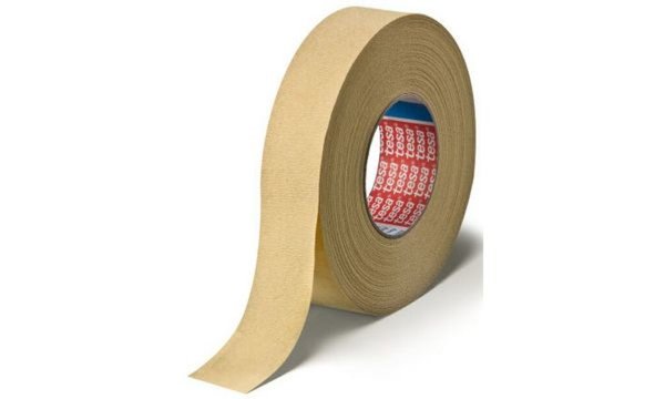 TESA Maler Krepp 4322 Papierabdeckband, 19 mm x 50 m stark gekreppt, sehr hohe 