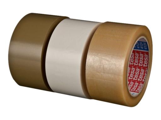 TESA pack Verpackungsklebeband 4124, aus PVC, 25 mm x 66 m extrem reißfest, kle