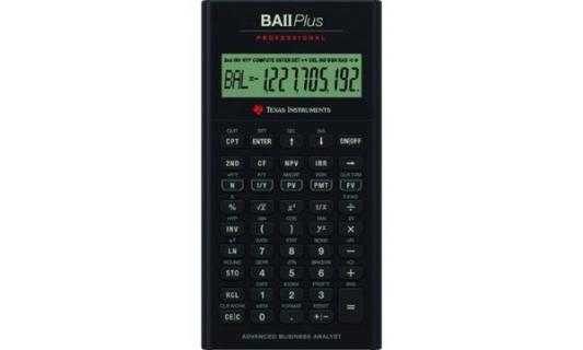TEXAS INSTRUMENTS Finanzrechner TI- BA II Plus professionell (5215174)