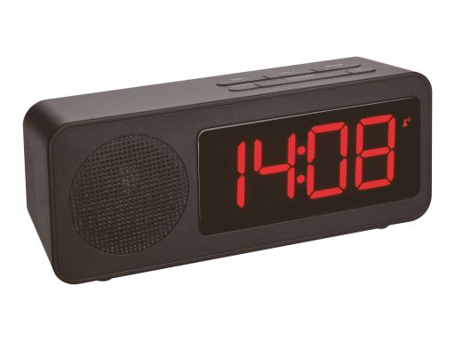 TFA-DOSTMANN 60.2546.01 Funk Wecker Schwarz