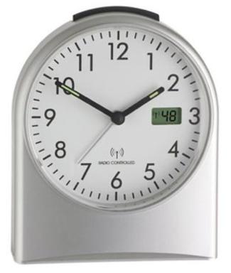 TFA-DOSTMANN Funk-Wecker Schwarz (98.1040.01)