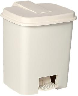 Tret-Kosmetikeimer, 4,5 Liter, weiß, Kunststoff, mit Kunststoffeinsatz