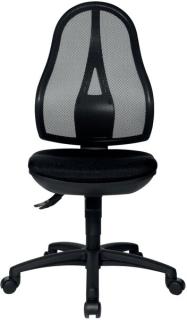 Drehstuhl Open Point SY, ohne Armlehne schwarz/schwarz Rollen f. Teppichböden