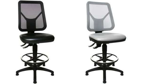 TOPSTAR Arbeitsstuhl "TEC 80 PK Counter", Bezug: schwarz Permanentkontakt-Mecha