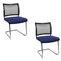 TOPSTAR Besucherstuhl "Visit 20 Netz", blau Bezug: 100 % Polypropylen, Schwinge