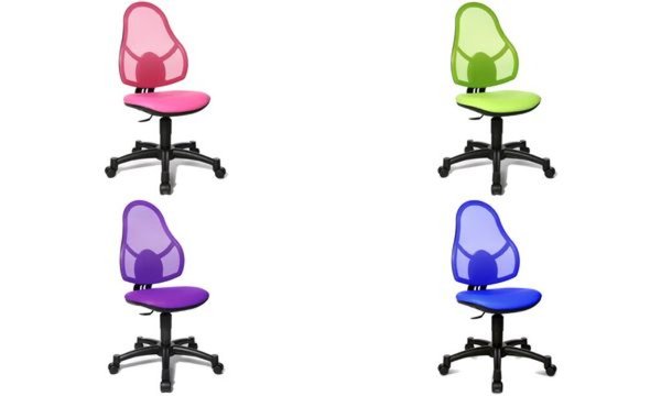 TOPSTAR Kinder-Drehstuhl "OPEN ART JUNIOR", rosa / pink stufenlose Sitzhöhenver