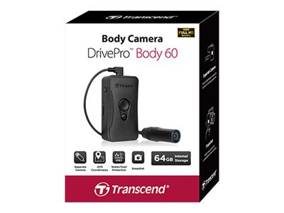 TRANSCEND DrivePro Body 60 TS64GDPB60A Bodycam Full-HD
