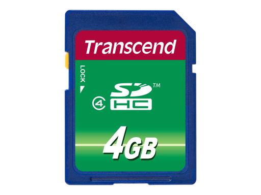 TRANSCEND SDHC CARD 4GB (CLASS 4) MLC