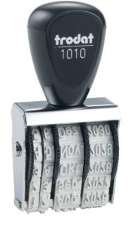 Datumstempel Classic 1010 Ziffernhöhe 4mm, rot/grau