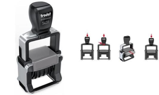 TRODAT Datumstempel Professional 4.0 5431, 3-zeilig Lieferung inkl. Gutschein z