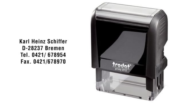 TRODAT Textstempelautomat "Printy 4.0" 4911, blau Lieferung mit Gutschein zur A