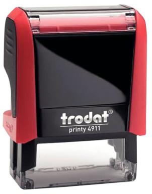 TRODAT Textstempelautomat "Printy 4.0" 4911, rot Lieferung mit Gutschein zur An