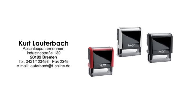 TRODAT Textstempelautomat "Printy 4.0" 4913, blau Lieferung mit Gutschein zur A