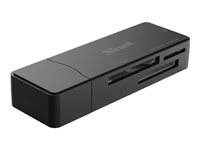 TRUST Externer Speicherkartenleser USB 2.0 Trust Nanga USB 3.1 Schwarz