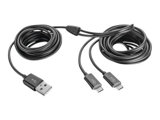 TRUST GXT 221 3.5m USB B 2 x Micro-USB B Schwarz USB Kabel (20432)