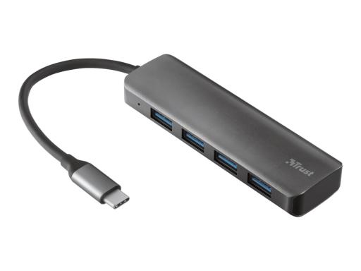 TRUST HALYX 4 Port USB 3.1 (Gen 2) Hub Silber