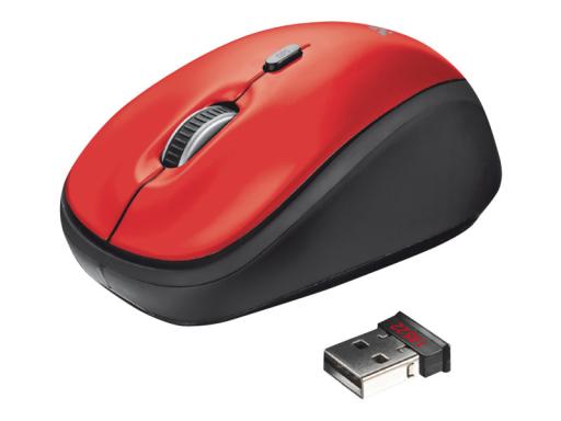 TRUST Wireless Mouse Yvi - Maus - optisch - drahtlos - 2,4 GHz - kabelloser Emp