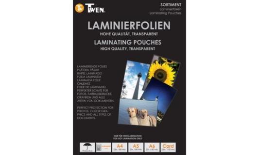 TWEN Laminierfolientaschen-Set, glä nzend, sortiert (5216506)