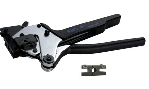 Telegärtner hochwertige Crimpzange für geschirmte RJ45 (11190063)