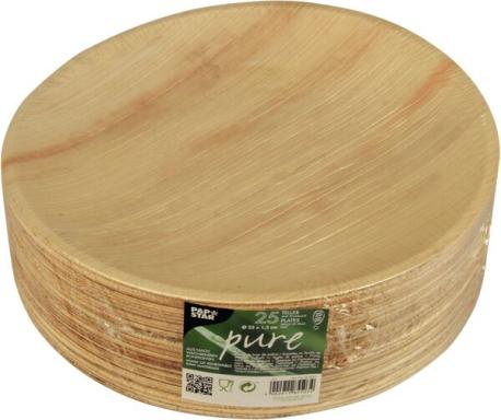 Teller pure rund, Ø 23 cm aus Palmblatt