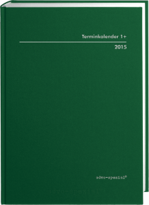 Terminkalender TK 1+, durchschossen, grün