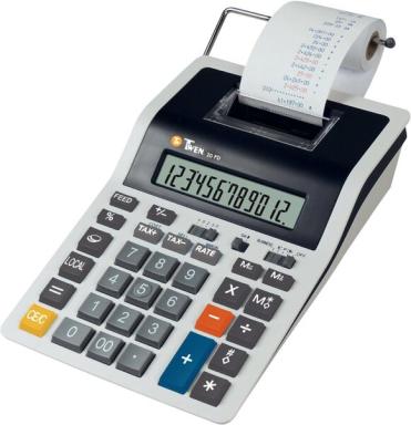 Tischrechner 120 PD, grau, 12-stellig, 2,0 Zeilen/Sekunde,