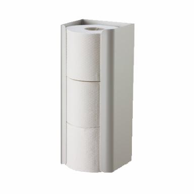 Toilettenpapier-Rollen-Ersatzrollenhalter für 3 Rollen | Aluminium eloxiertReserve-Rollenhalter für WC-Papier-Haushaltsrollen