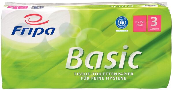 Toilettenpapier Basic 3-lagig RC- Qualität Blumenprägung
