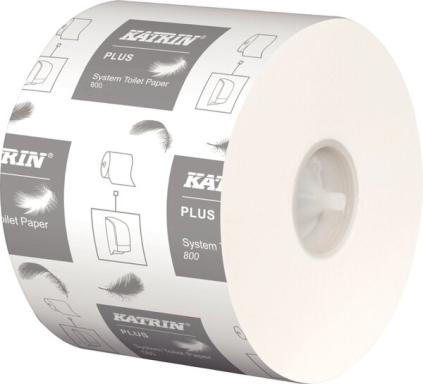 Toilettenpapier Katrin System 2lg., 800 Blatt, hochweiß
