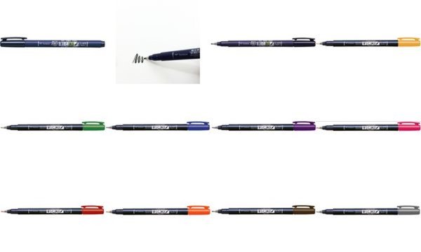Tombow Kalligraphie-Stift Fudenosuk e, Härtegrad 1, schwarz (1230365)