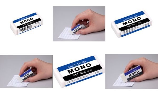 Tombow Kunststoff-Radierer MONO M , weiß (1230370)