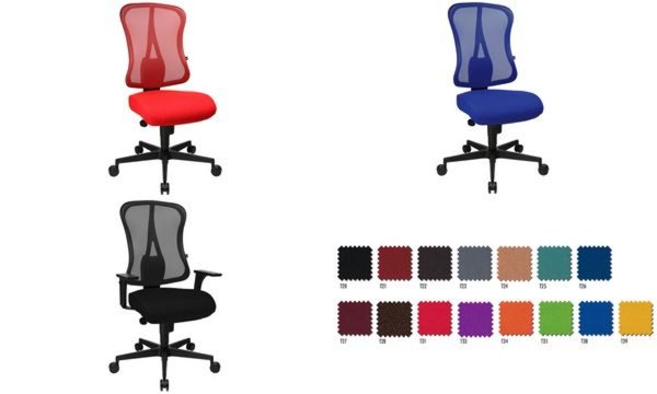 Topstar Bürodrehstuhl Art Comfort Net, rot / rot (77400097)