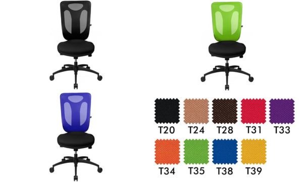 Topstar Bürodrehstuhl Net Pro 100 , schwarz/apfelgrün (77240239)