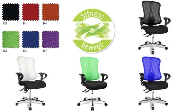 Topstar Bürodrehstuhl Sitness 90, blau (77400059)