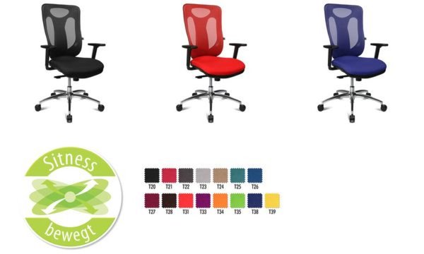 Topstar Bürodrehstuhl Sitness Net Pro 100, rot (77240247)