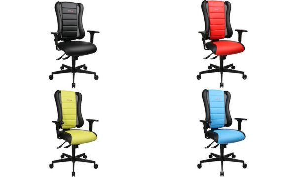 Topstar Bürodrehstuhl Sitness RS, schwarz / rot (77400104)