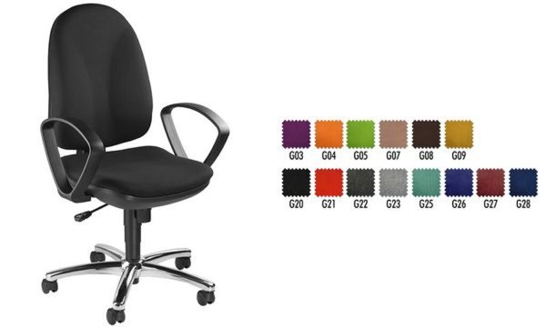 Topstar Bürodrehstuhl Synchro Stee l, schwarz (77240028)